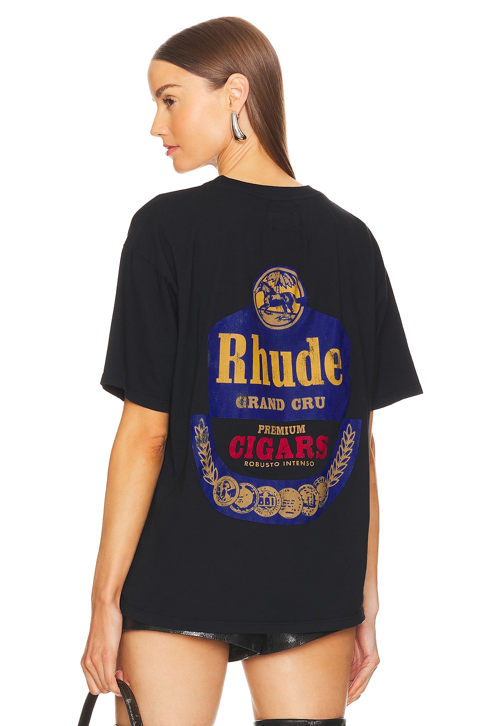 Rhude Grand Cru Tee in Vintage Black | REVOLVE