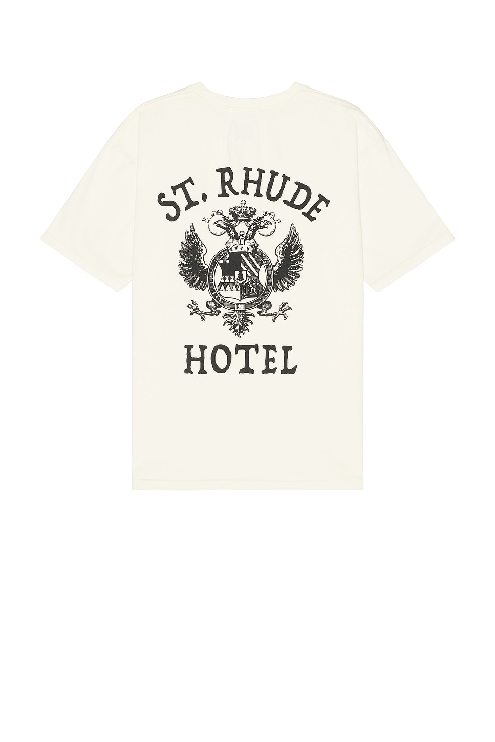 【関税込み】Rhude オフホワイト 'St. Rhude' Seal Tシャツ Rhude St. Rhude Seal Tee in Vintage White | REVOLVE