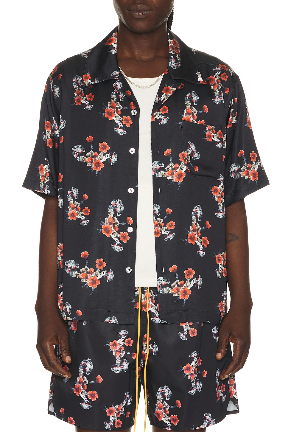 新品 2020SS RHUDE イーグルプリント開襟シャツ Rhude シャツ - Black, Red, & Multi | REVOLVE