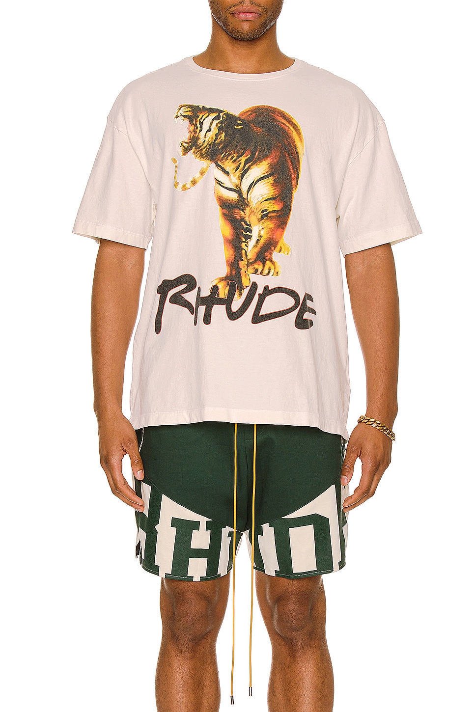 Rhude Tiger Tee in Vintage White | REVOLVE