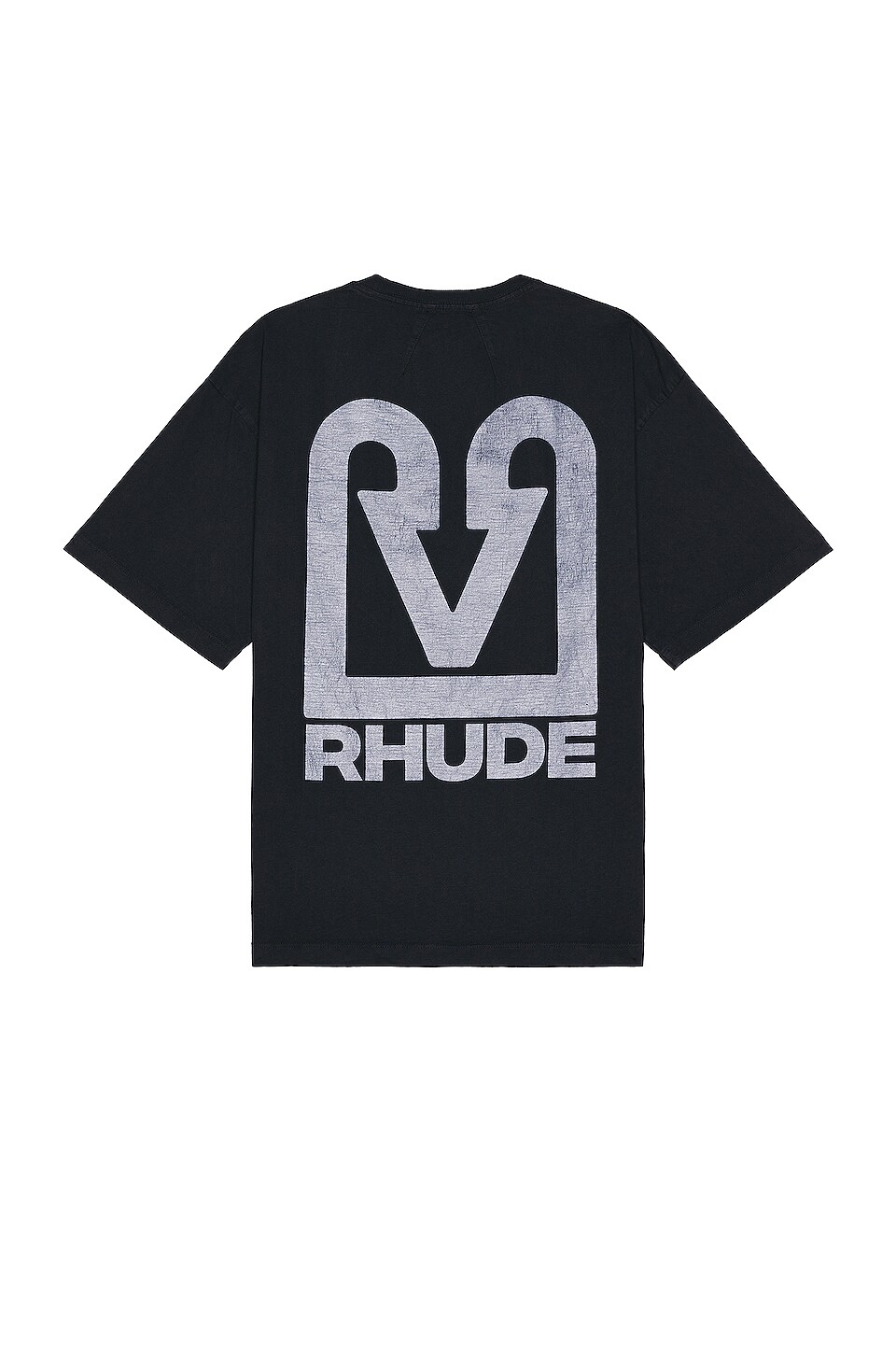 Rhude Black Cat Tee in Vintage Black