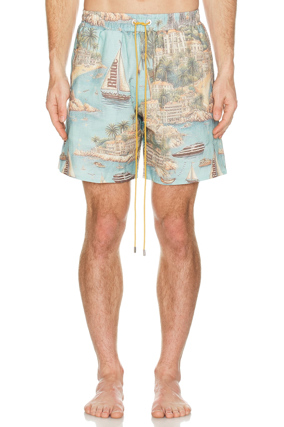 Sailing Map Swim Shorts - Thumbnail 3
