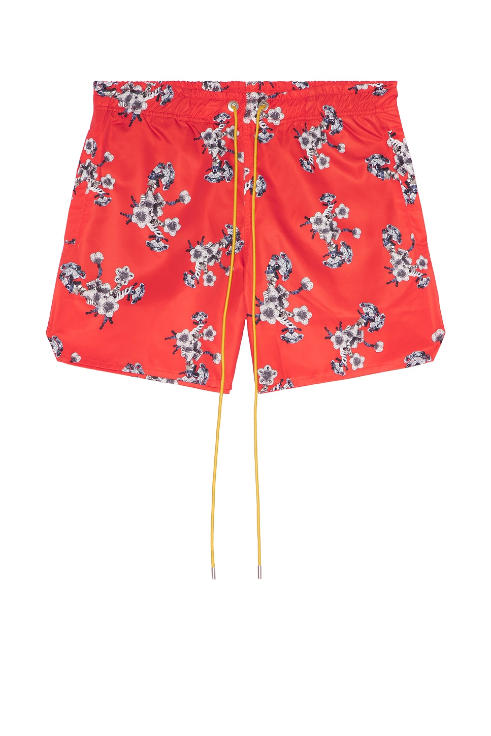 Rhude スイムショートパンツ - Red, White, & Multi | REVOLVE