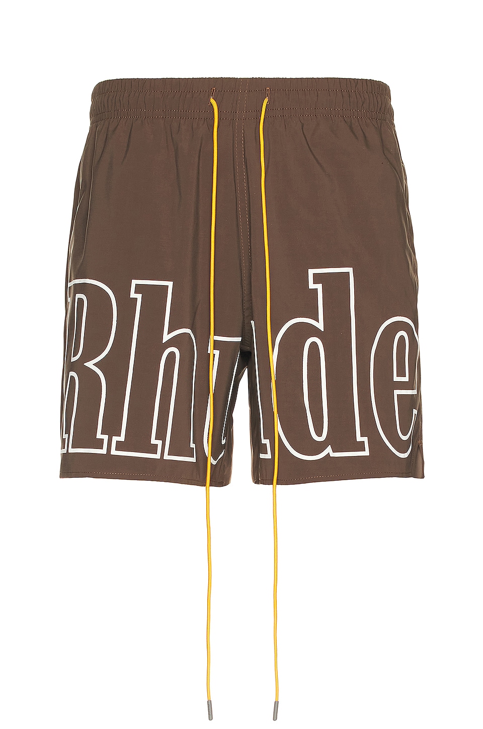 Rhude Logo Swim Trunk in Dark Grey