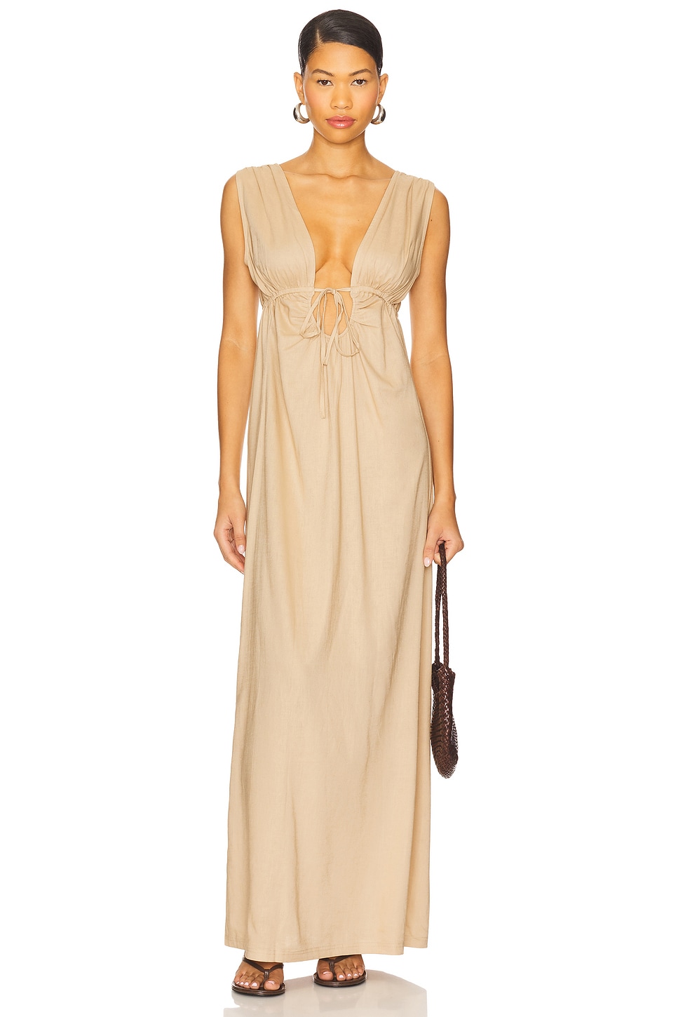 ワンピース ANDMARY Rio blouse set dress beige ANDMARY】Rio blouse set dress