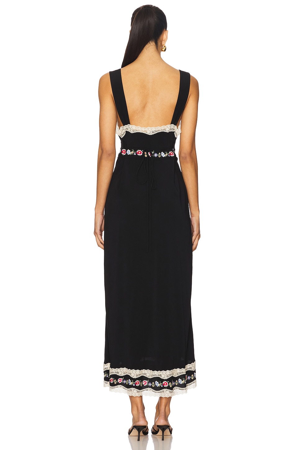 lucie embroidered cotton midi dress MILLE Lucie Dress in Organza Dot XXS