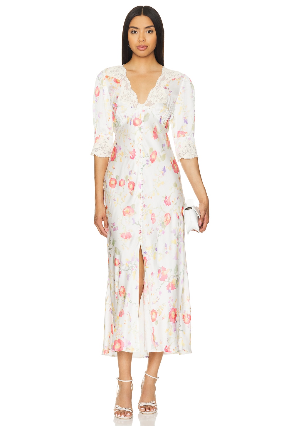 RIXO Simone Dress in Waterblossom Floral in Water Blossom | REVOLVE