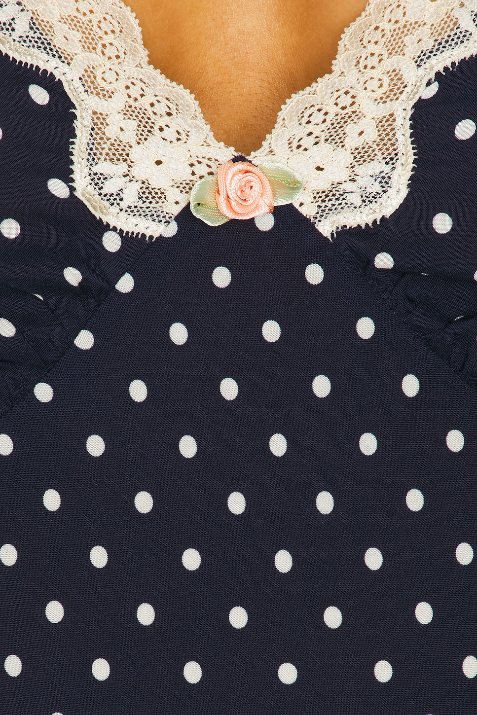 rixo blue polka dot dress Sandrine Midi Dress in Mini Navy Polka Dot