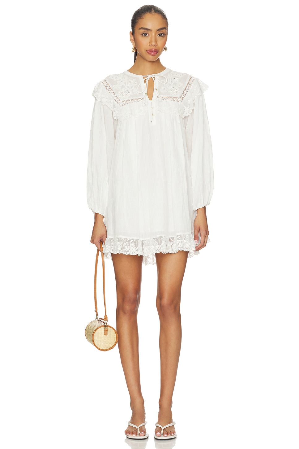RIXO Inez Dress in Lilly Embroidery Ivory | REVOLVE RIXO Inez Dress in Lilly Embroidery Ivory | REVOLVE