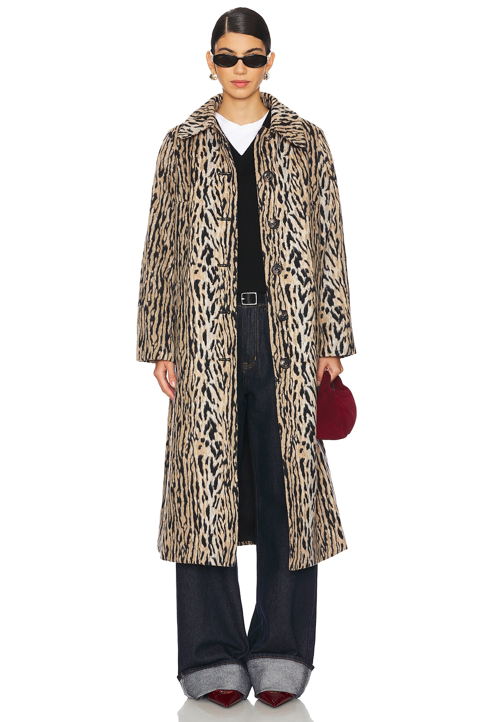 RIXO Milly Coat in Leopard | REVOLVE