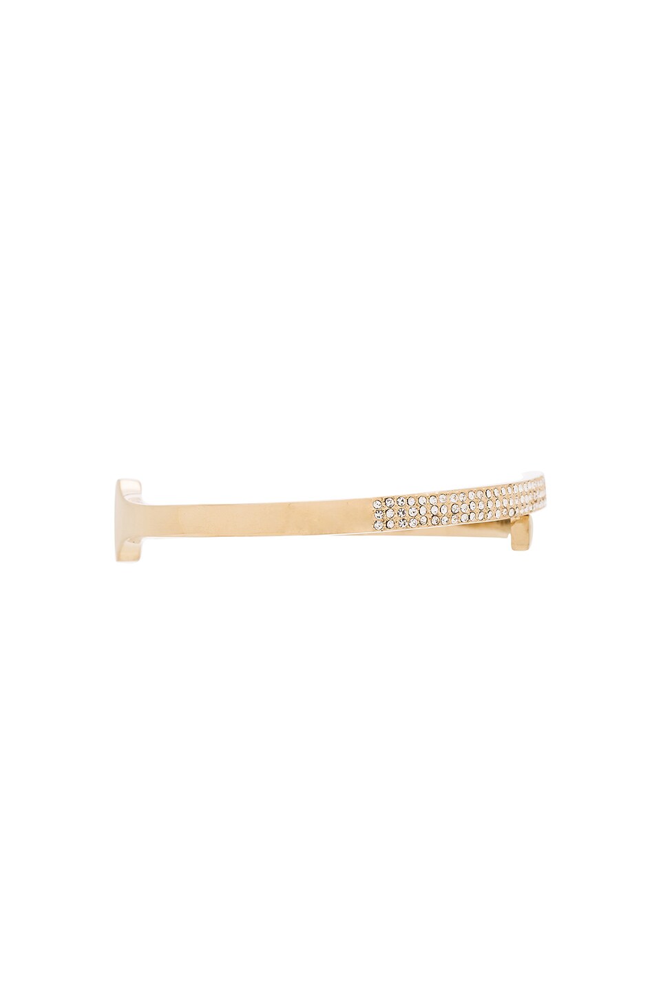 Rebecca Minkoff Pave Hinge Bracelet in Gold & Crystal