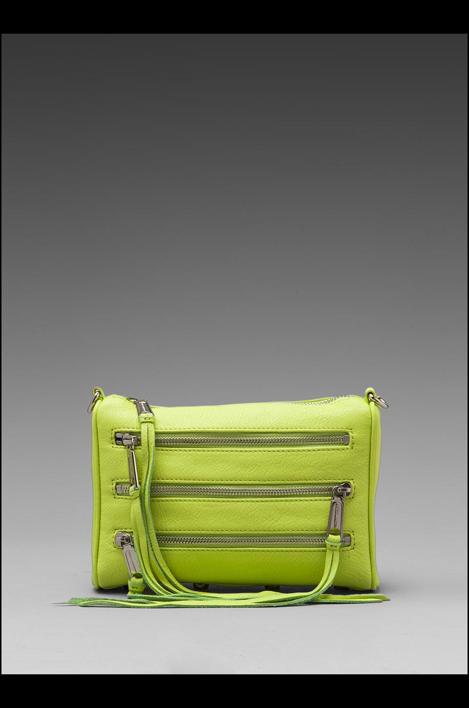 Rebecca Minkoff Mini 5 Zip in Lime