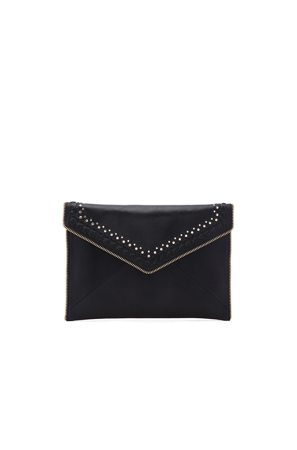 Rebecca Minkoff Leo Clutch In Black Revolve