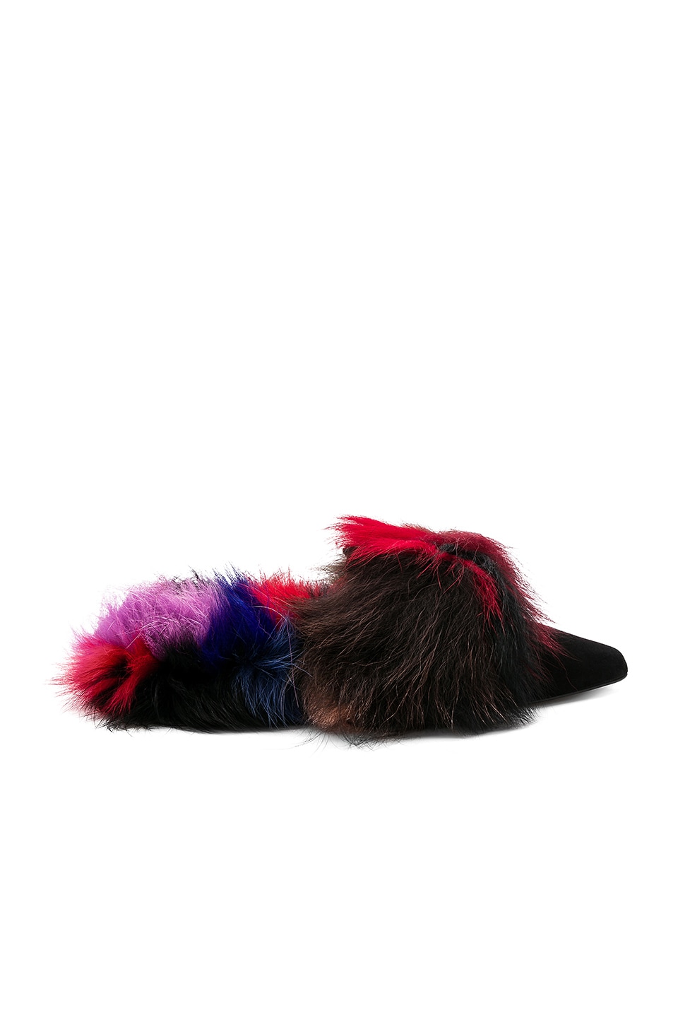 rebecca minkoff fur slides