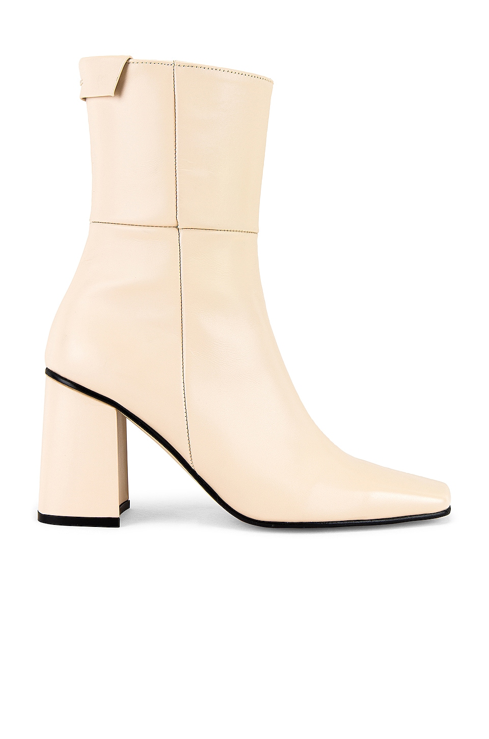 Reike Nen Pointed Square Basic Boots Cream