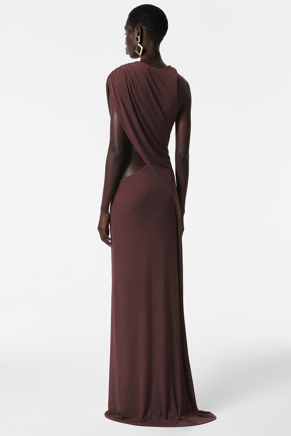 ladies party gown dresses Women's Party Wear V Neck Designer Gown Dress  SNAZZYHUNT