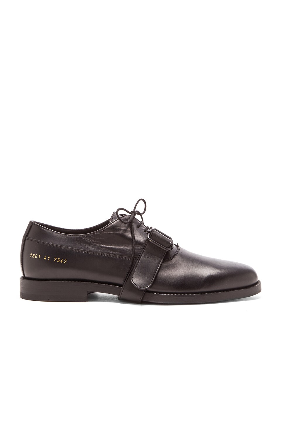 Robert Geller CP X RG Leather Durby Shoe in Black | REVOLVE