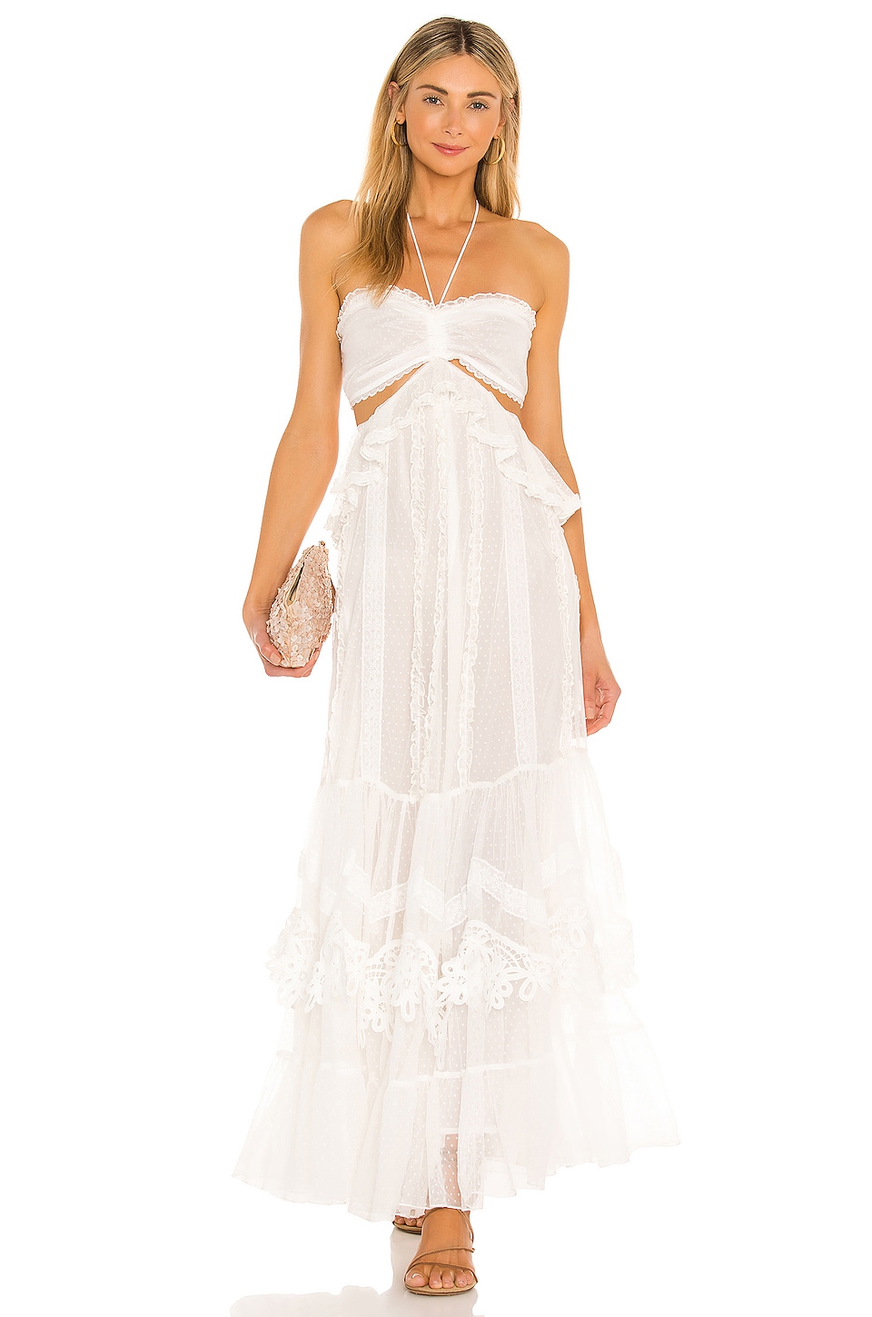 ROCOCO SAND Ame Maxi Dress in White