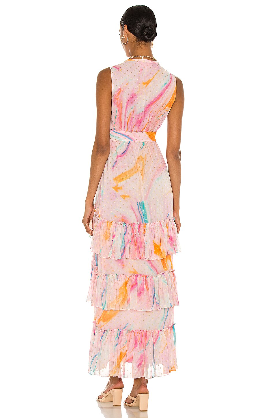 rococo sand long sleeve star maxi