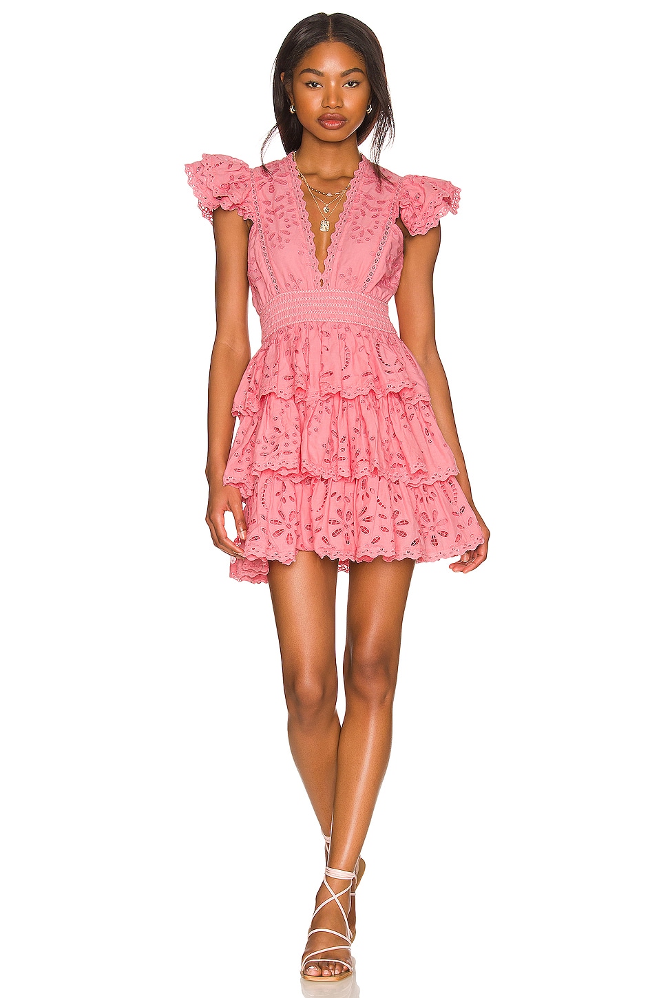 ROCOCO SAND Short Dress in Bubblegum ...