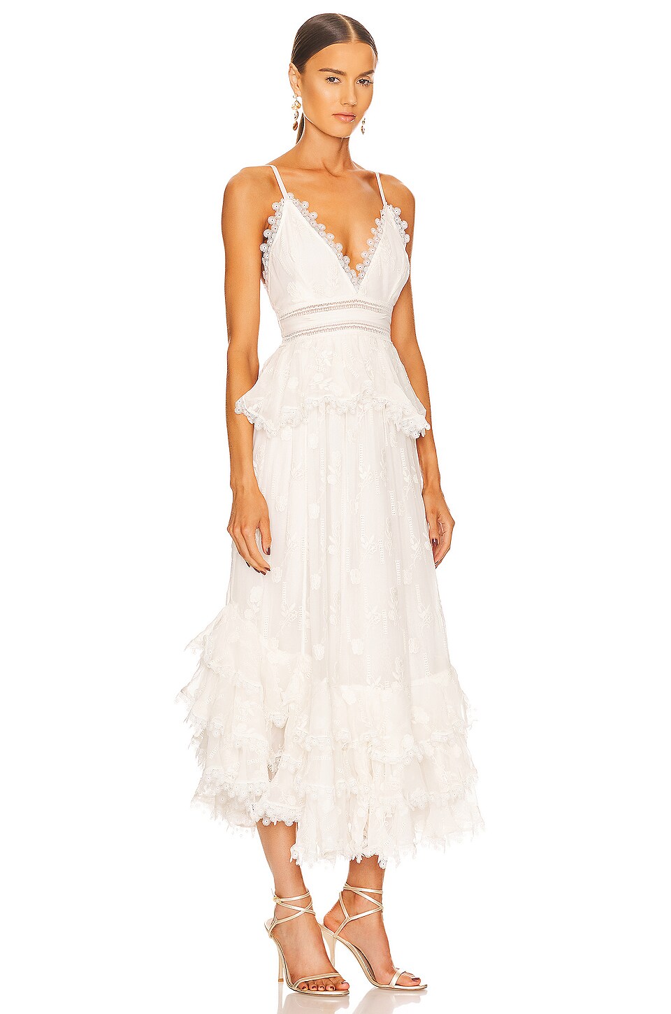 ROCOCO SAND Long Dress in Off White