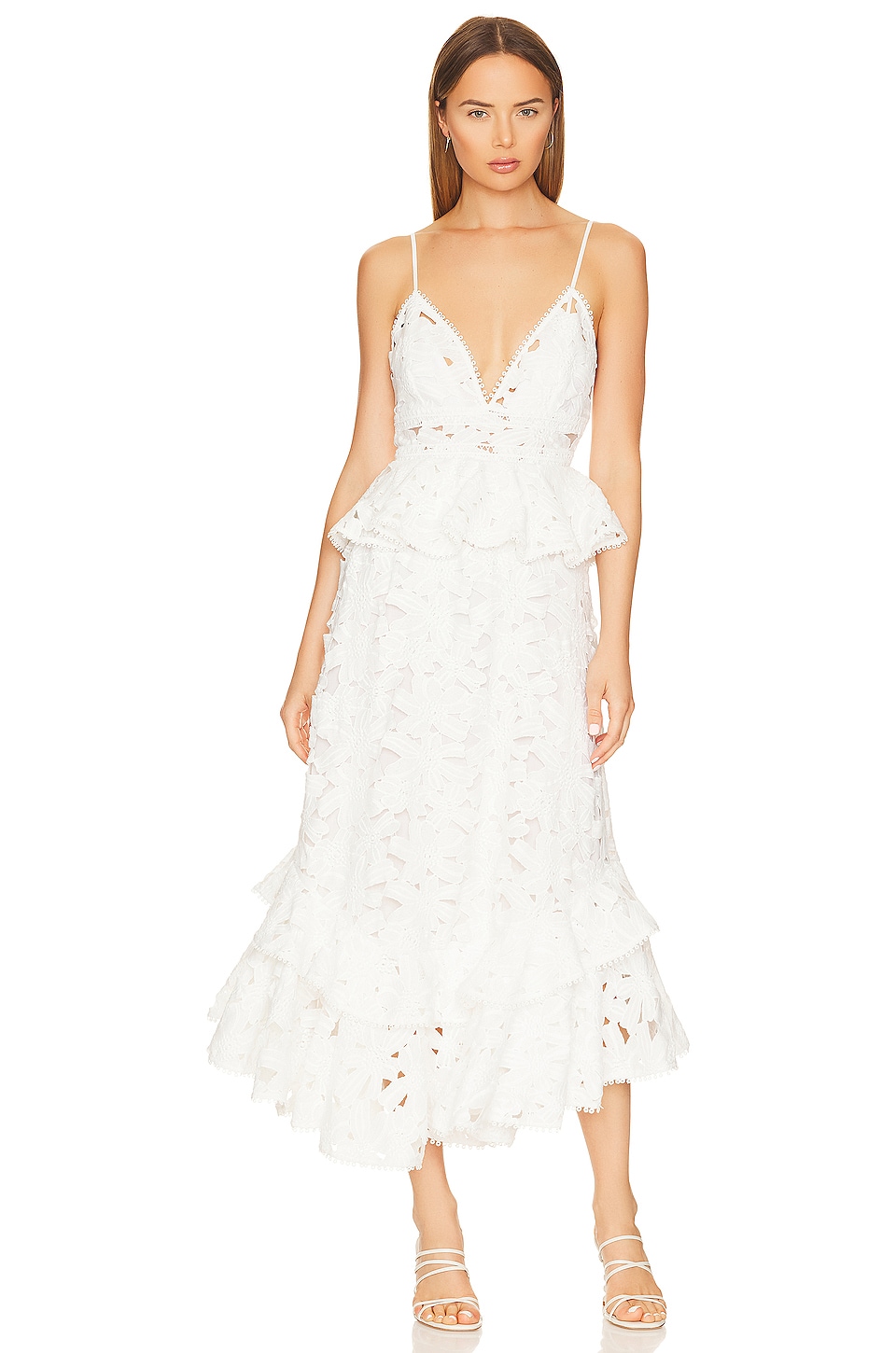 ROCOCO SAND Leiko Maxi Dress in White