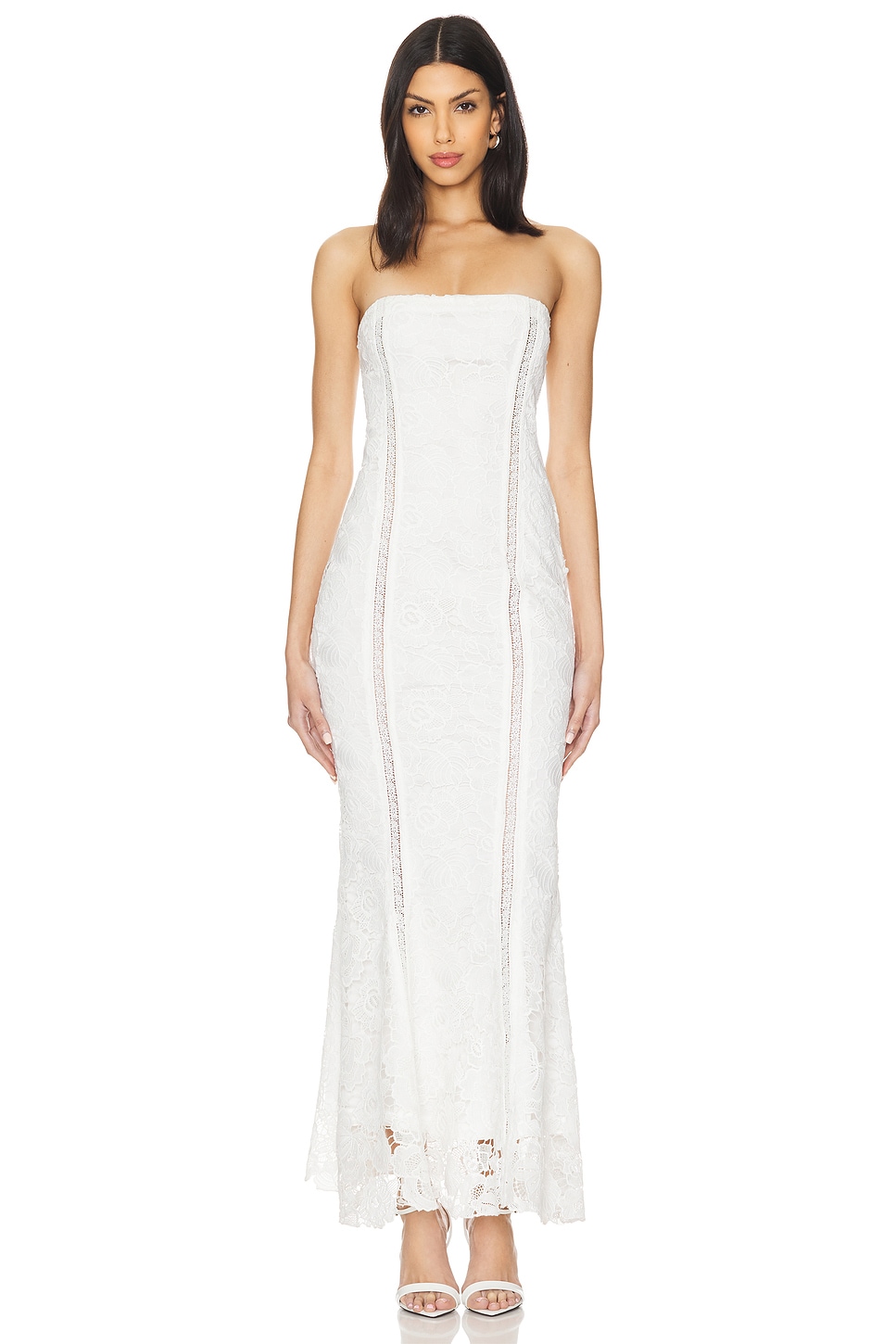 white maxi sun dresses Sadie White Beach Maxi Dress