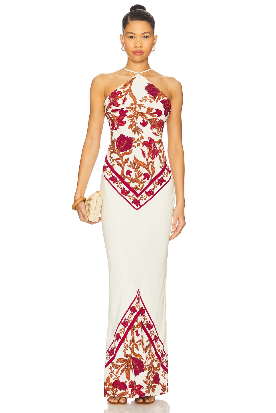 Bias Halter Maxi Dress