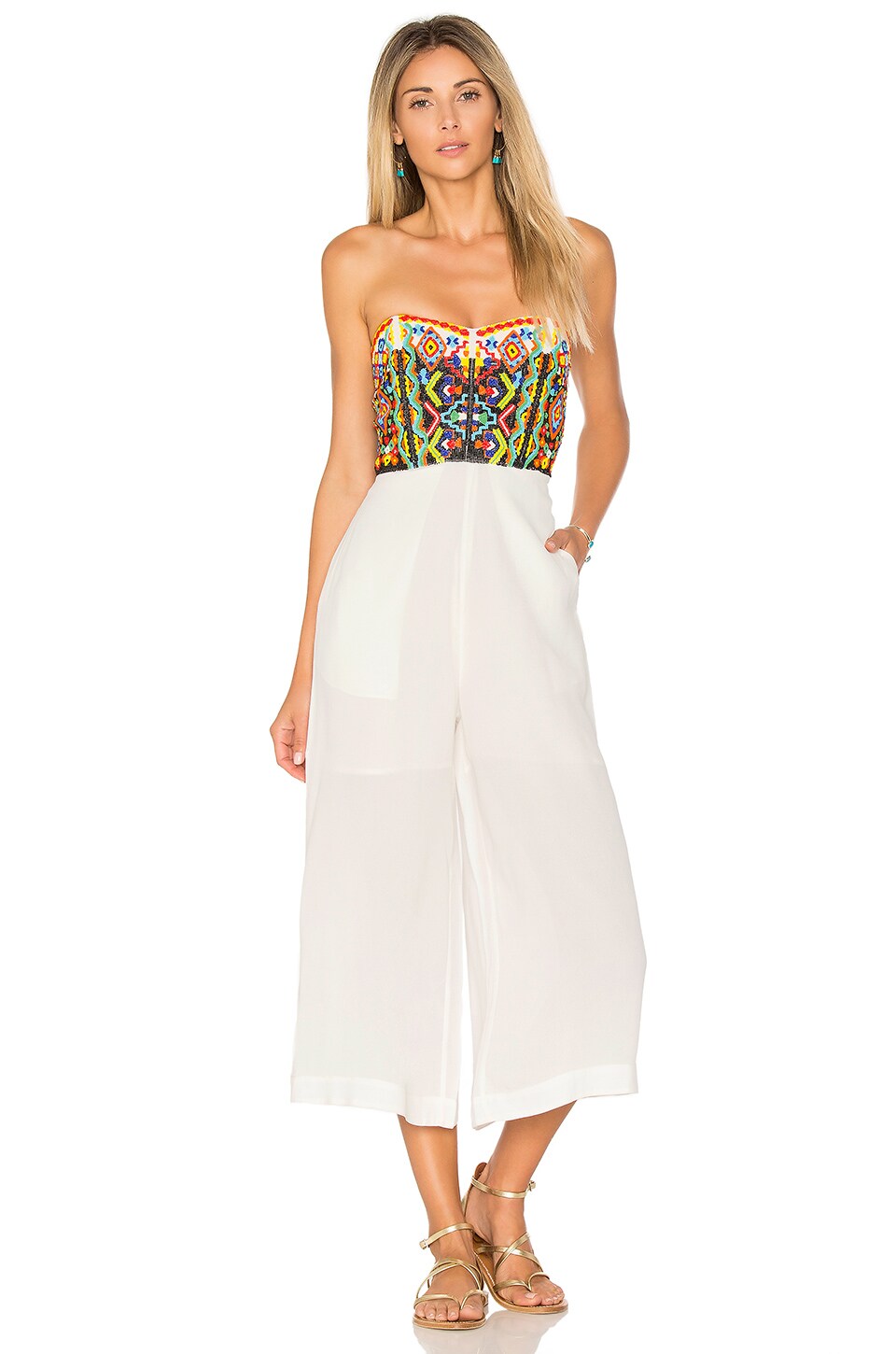 revolve strapless jumpsuit