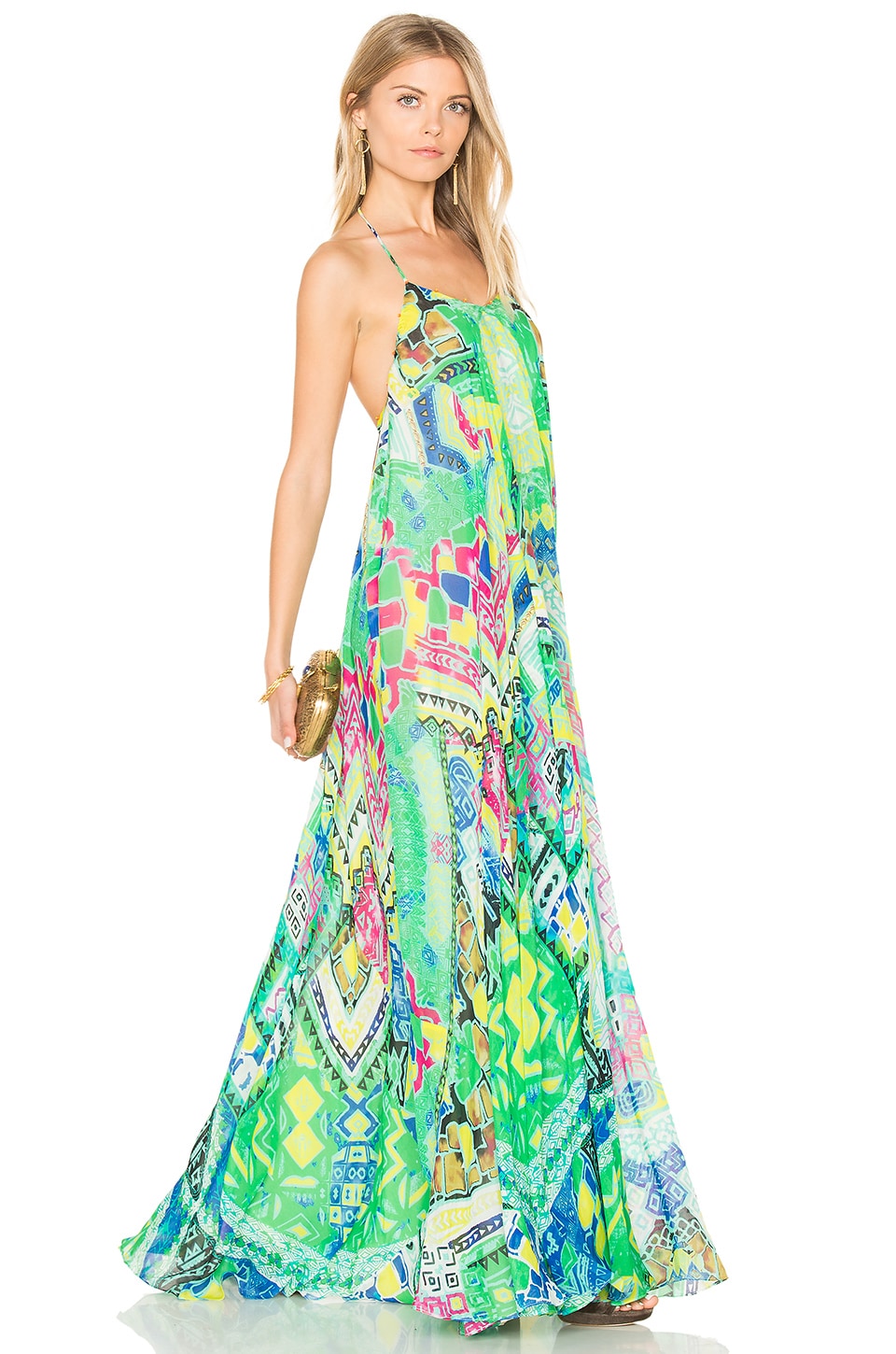 ROCOCO SAND Long Watercolor Dress in Colorful | REVOLVE