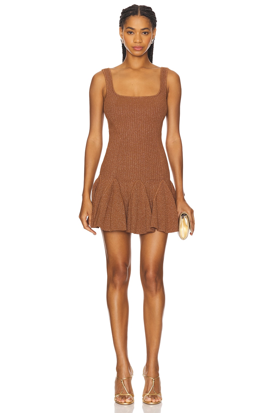 retrofete Matson Knit Dress in Metallic Hazelnut | REVOLVE retrofete Matson Knit Dress in Metallic Hazelnut | REVOLVE