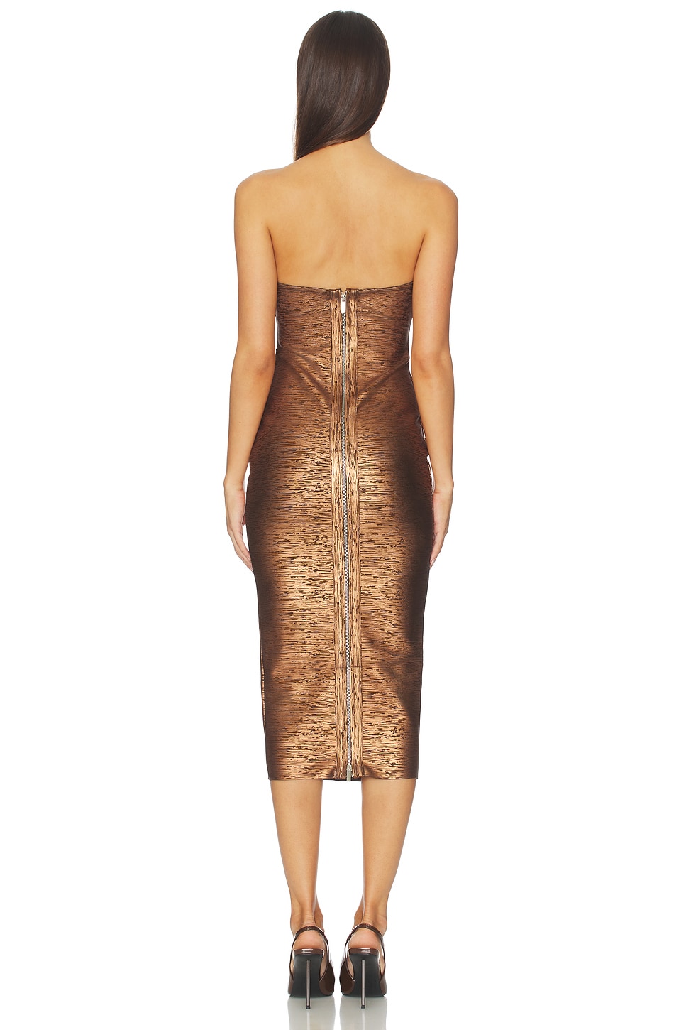 evelyn formal plunge a-line dress Evelyn Maxi Dress Mesh main image 1