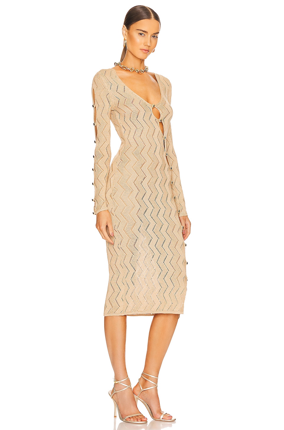 retrofete Harley Dress in Nude