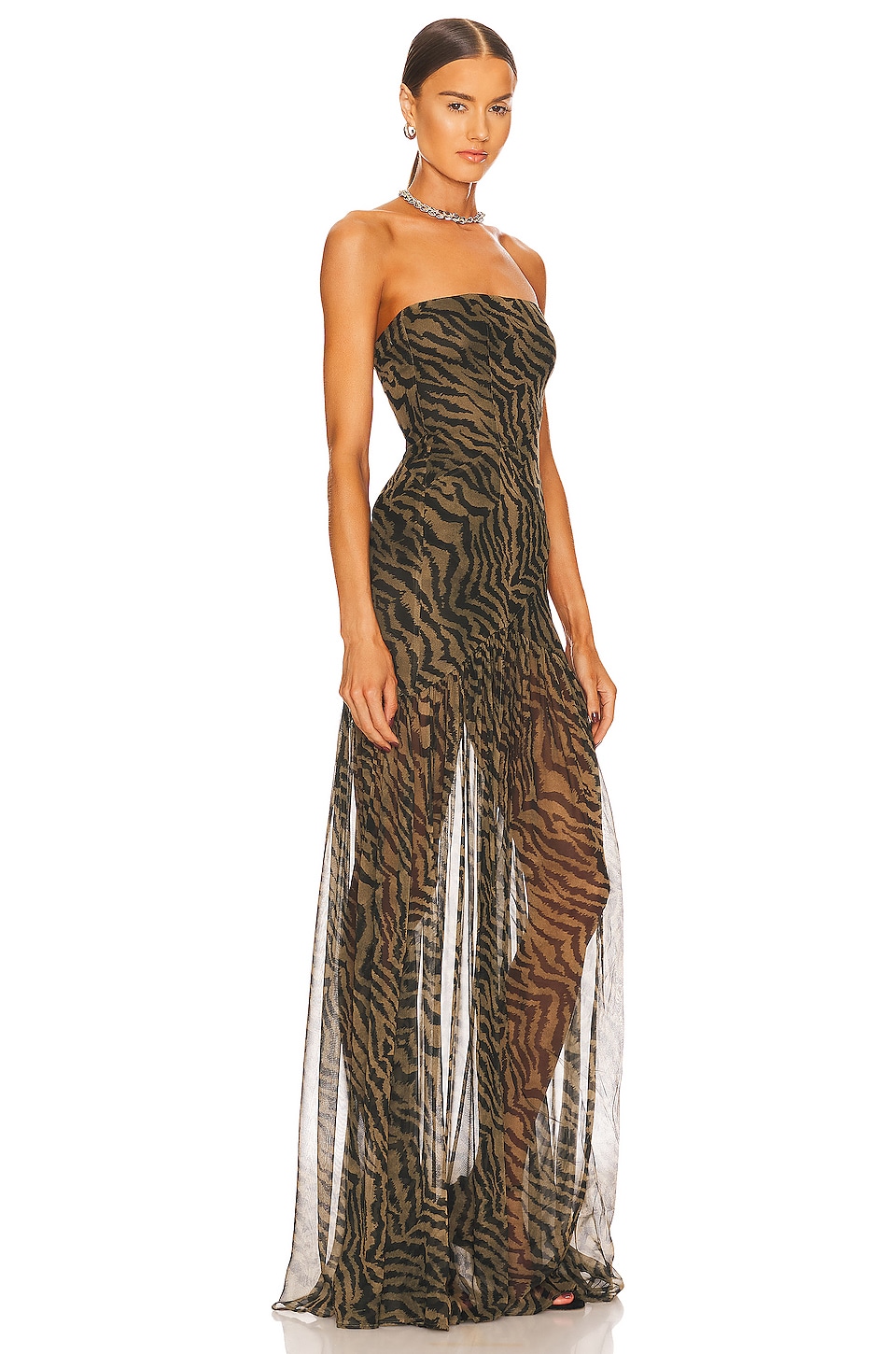 retrofete Nicole Dress in Tiger Stripe