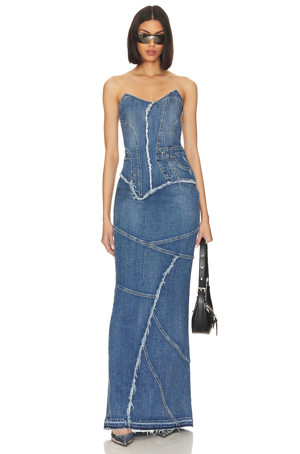 Denim hotsell dress revolve