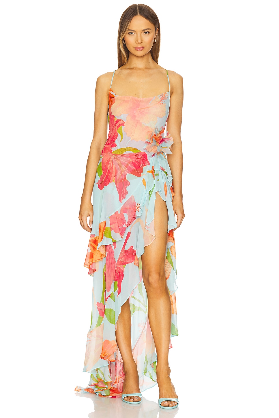 african fashion lace dresses Hallie Top Ocean Sunset main image 0