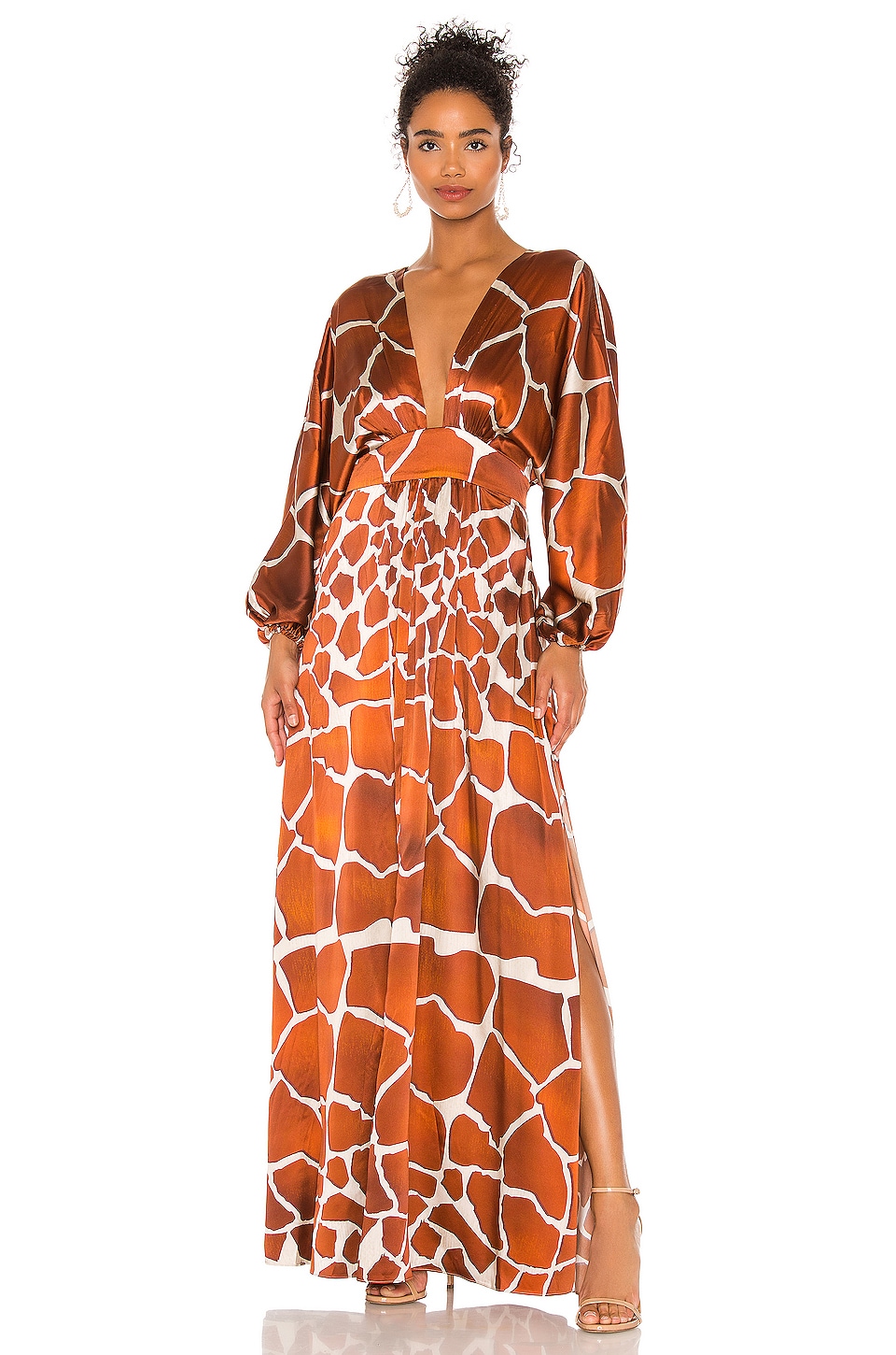 giraffe pintuck mini dress