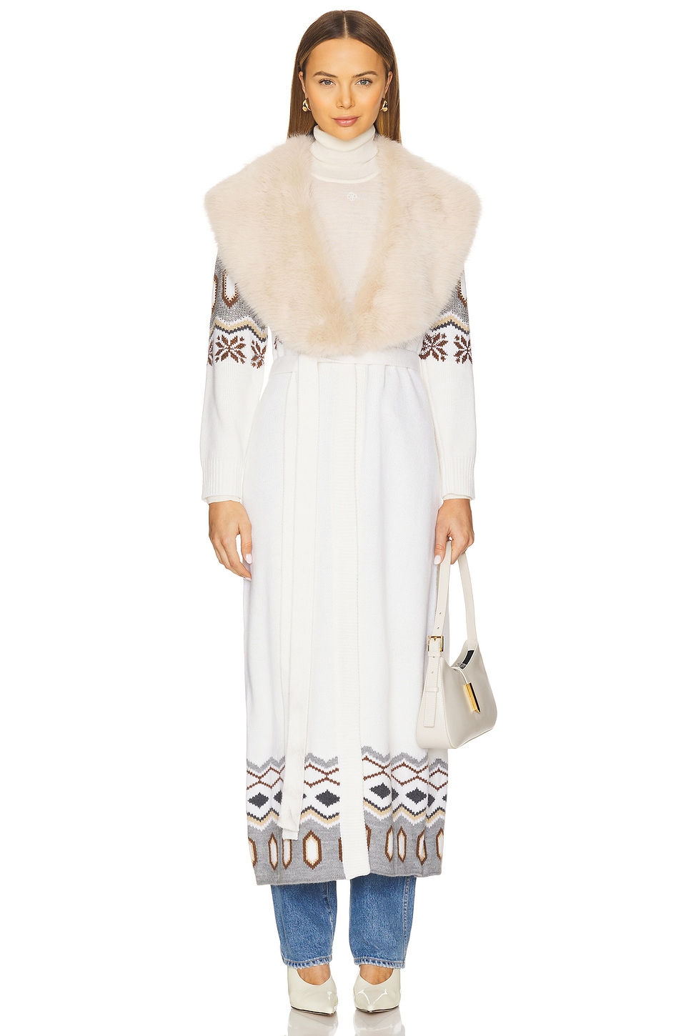 Vail Faux Fur Cardigan - Thumbnail 2