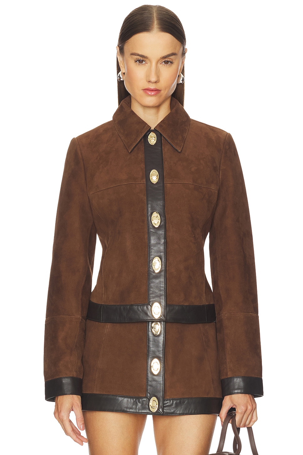retrofete Nanna Jacket in Chocolate & Tobacco | REVOLVE