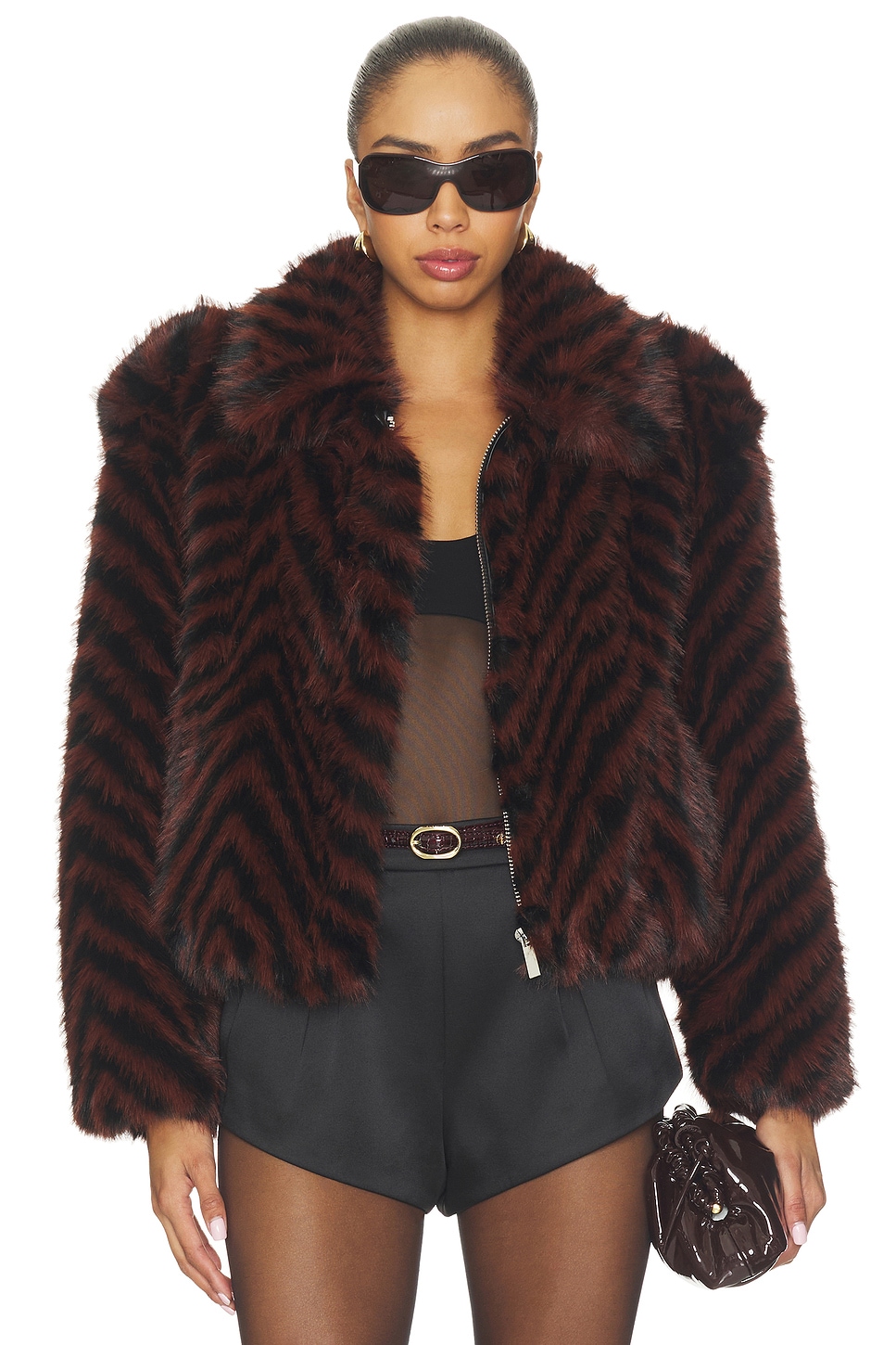 Retrofête Segrid Faux Fur Bomber
