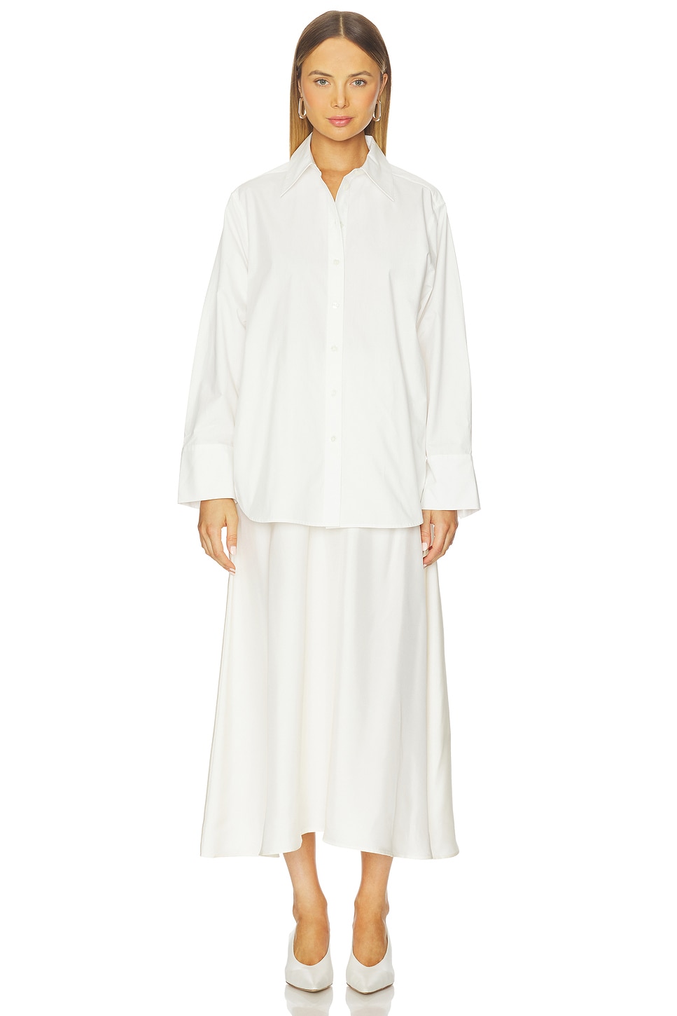 Róhe Poplin Silk Combined Gilet Dress thumbnail