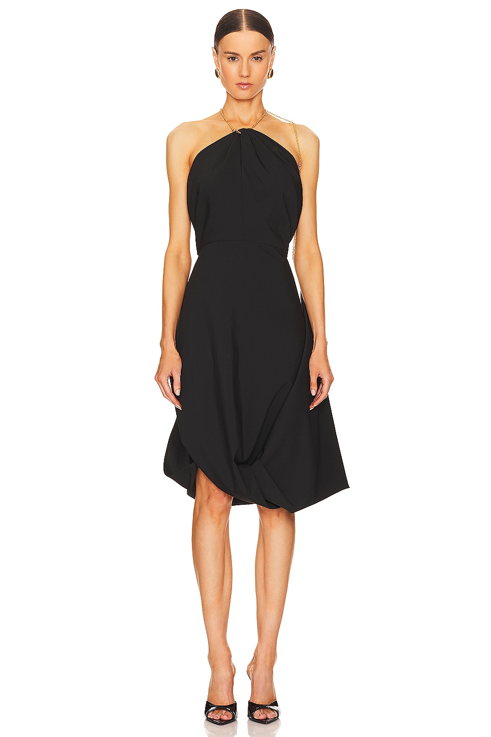ROKH - Chain Detailed Halter Neck Dress | Plush