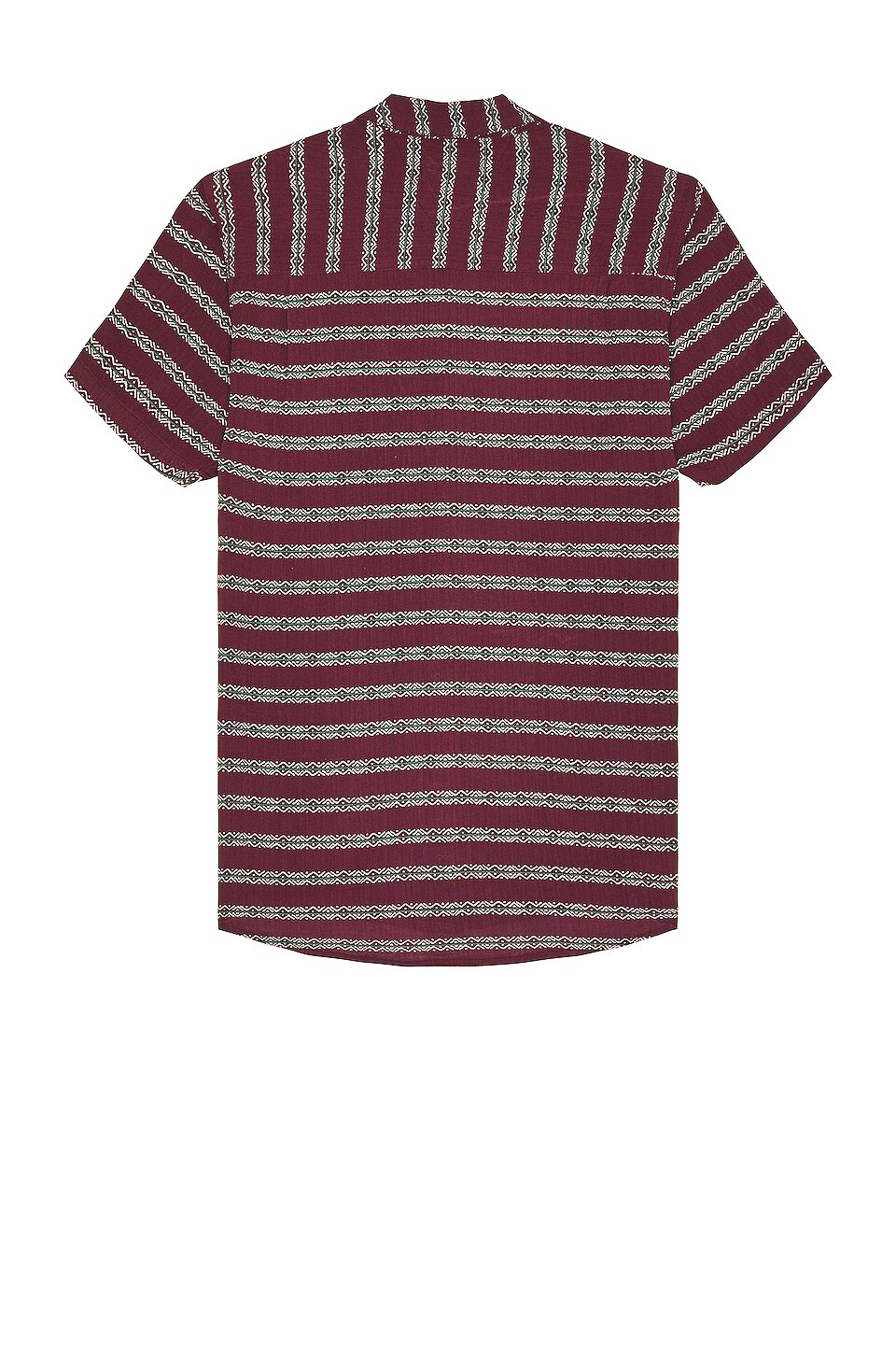 ROLLA'S Bon Stripe Shirt in Burgundy