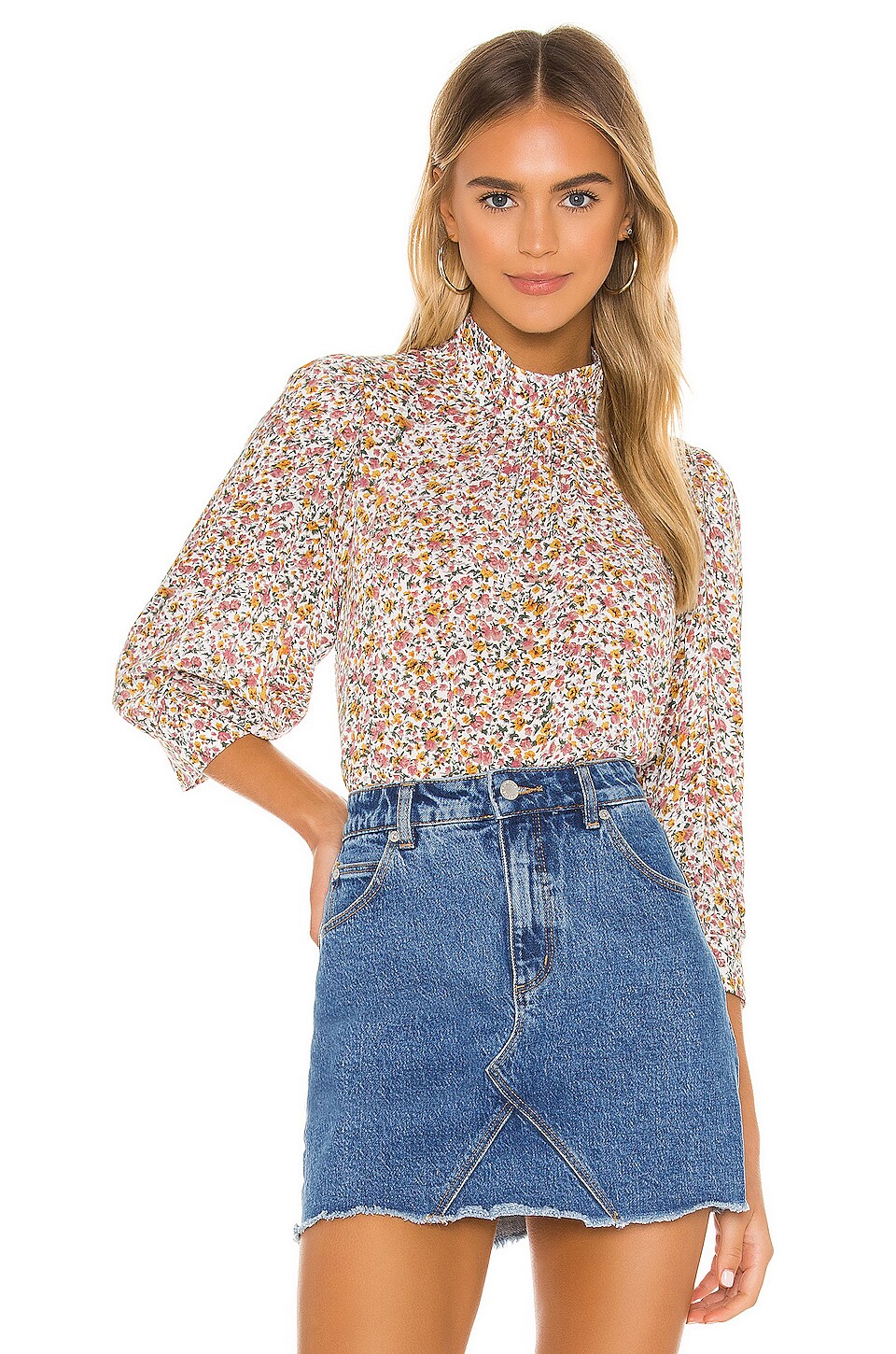 floral blouse