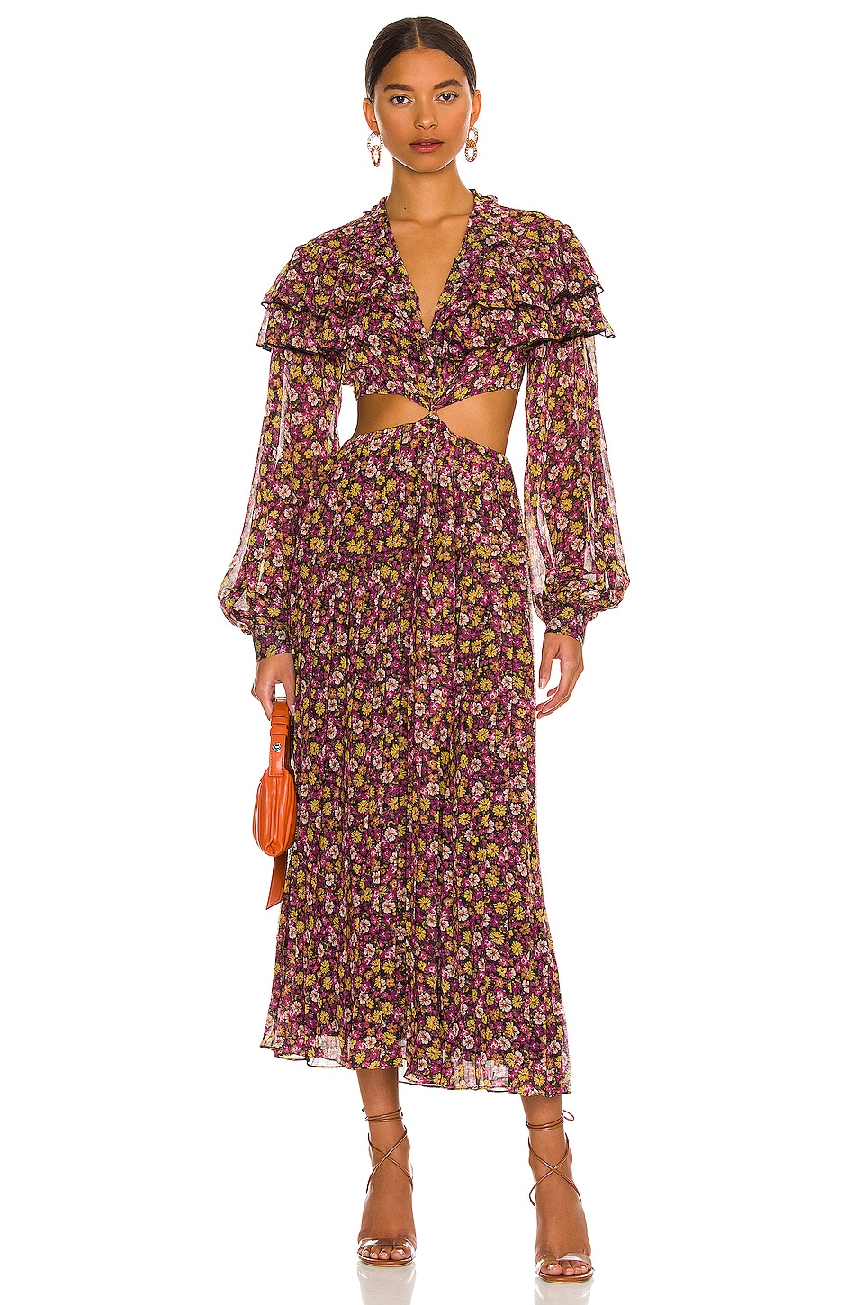 Ronny Kobo Hedy Dress in Rhubarb & Orchid Multi | REVOLVE