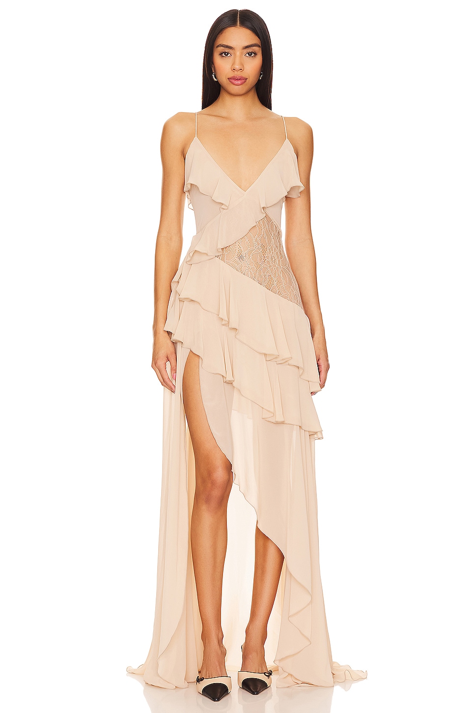 Ronny Kobo Luke Dress in Nude | REVOLVE