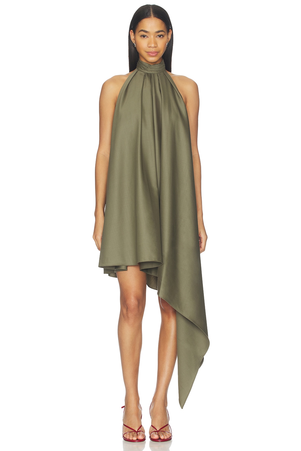 ronny kobo green halter dress $698 Ronny Kobo Women's Green Ally Halter Cut Out Maxi Dress Size S