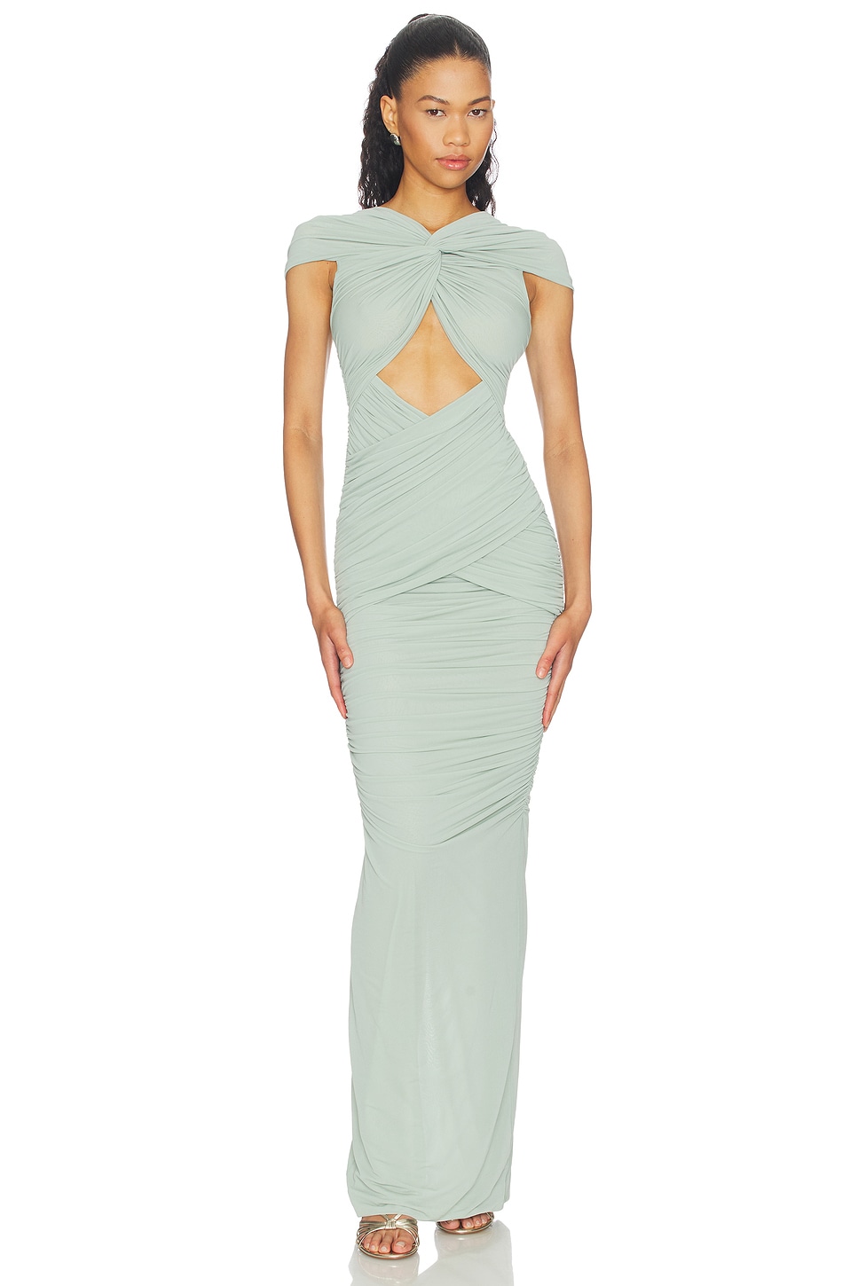 ronny kobo nasha ruched cutout maxi dress Ronny Kobo Women's Maxi Nasha Dress, Desert, X-Small at Amazon Women's Clothing store