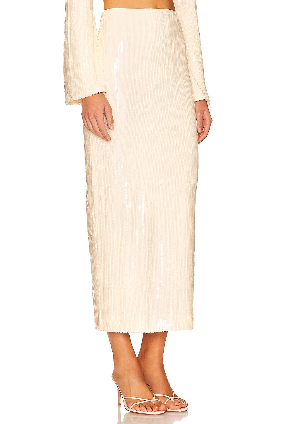 Ronny Kobo Tessie Skirt in Beige