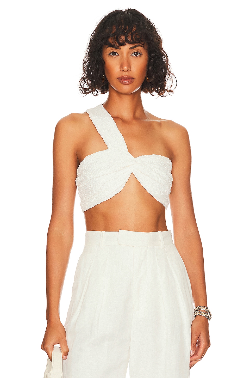 Image 1 of Crop Top in White
